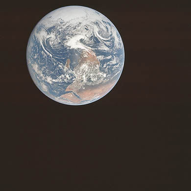 Earth as seen by Apollo 17 crew