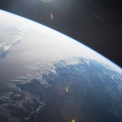 Earth from the International Space Station on 9 December 2014