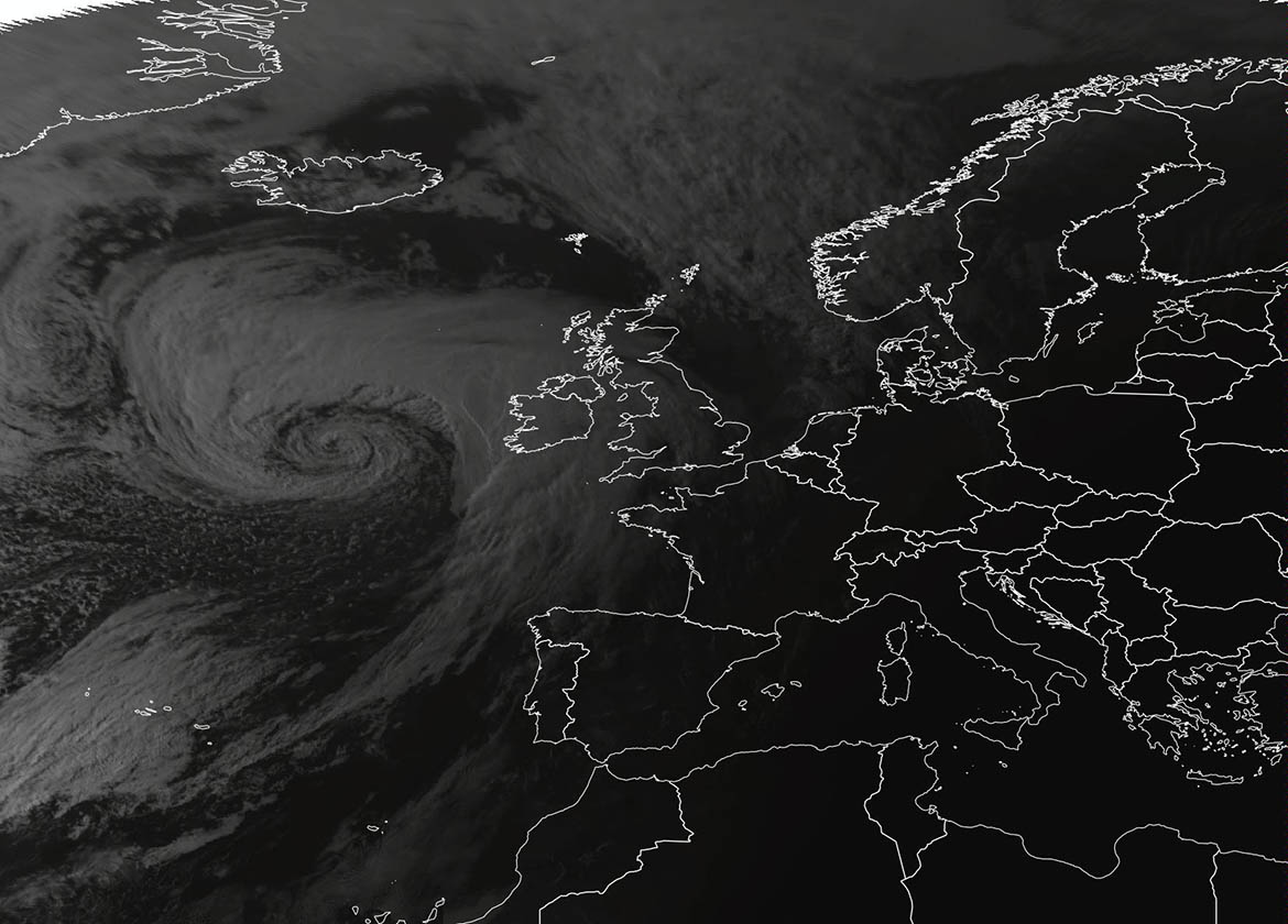 Enhanced visualisation radar image from Sentinel-1.